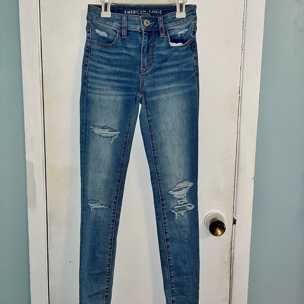 Never been worn ripped jeans